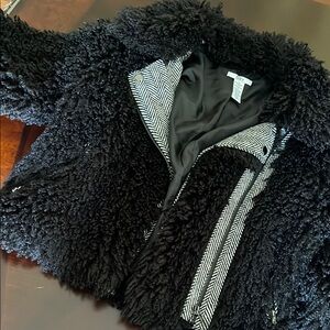 Bar III Black Teddy Jacket